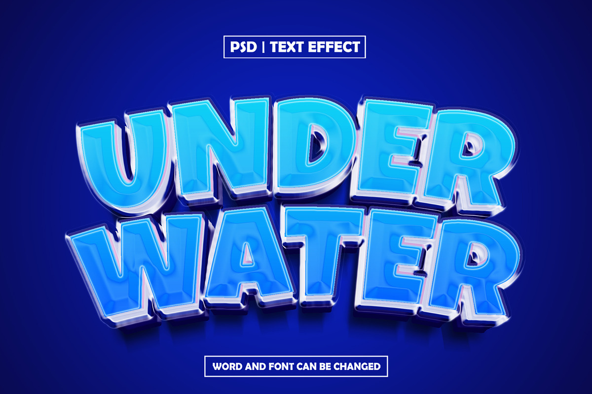Underwater 3d text effect, a Layer Style Add-On by AP Market (Photo 2 of 2)