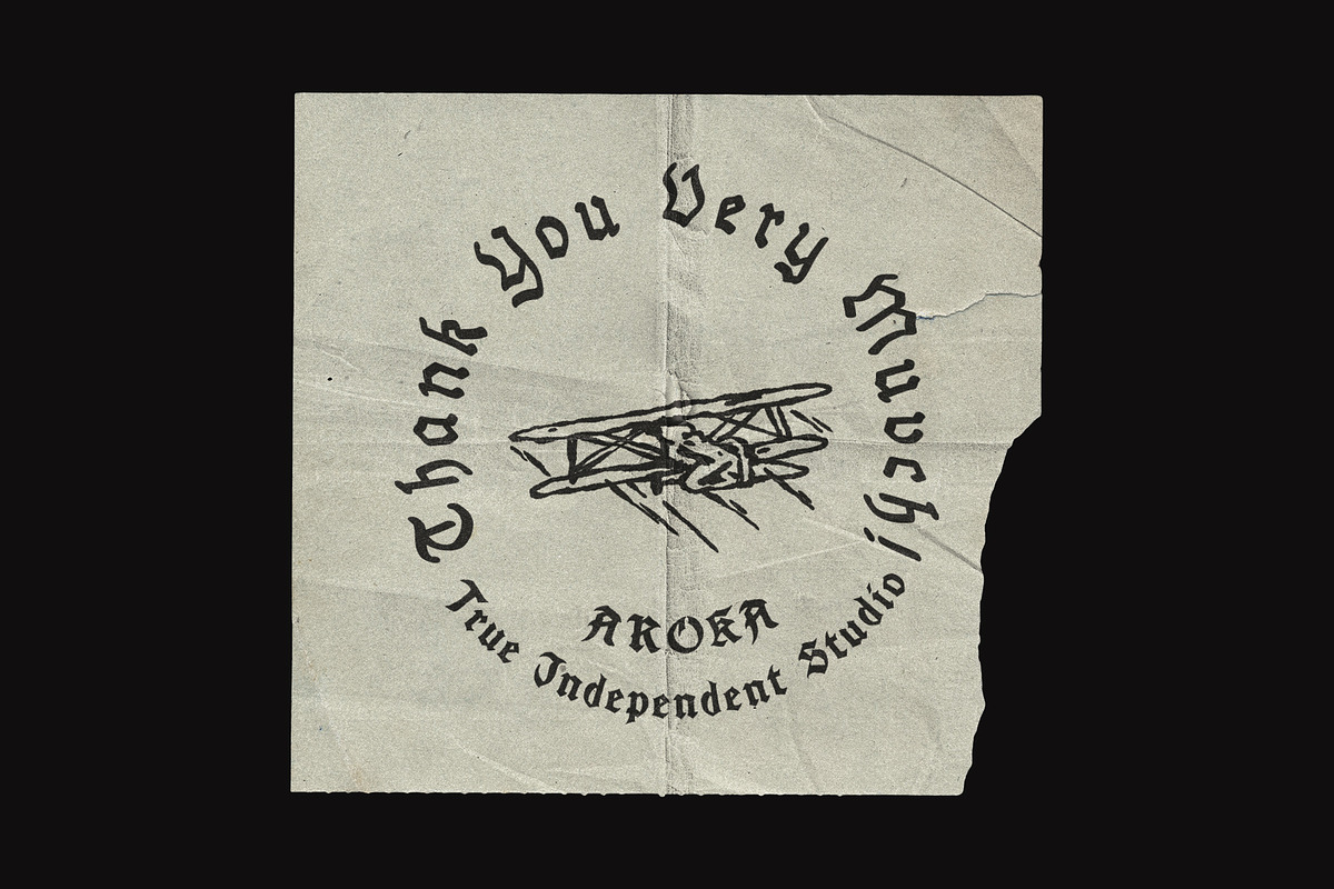 FURIA Handrawn Blackletter, a Blackletter Font by AROKA (Photo 11 of 11)