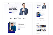 2 in 1 Portfolio Website Design, an UI Kit Template by ArtGalaxy (Thumbnail 6 of 8)