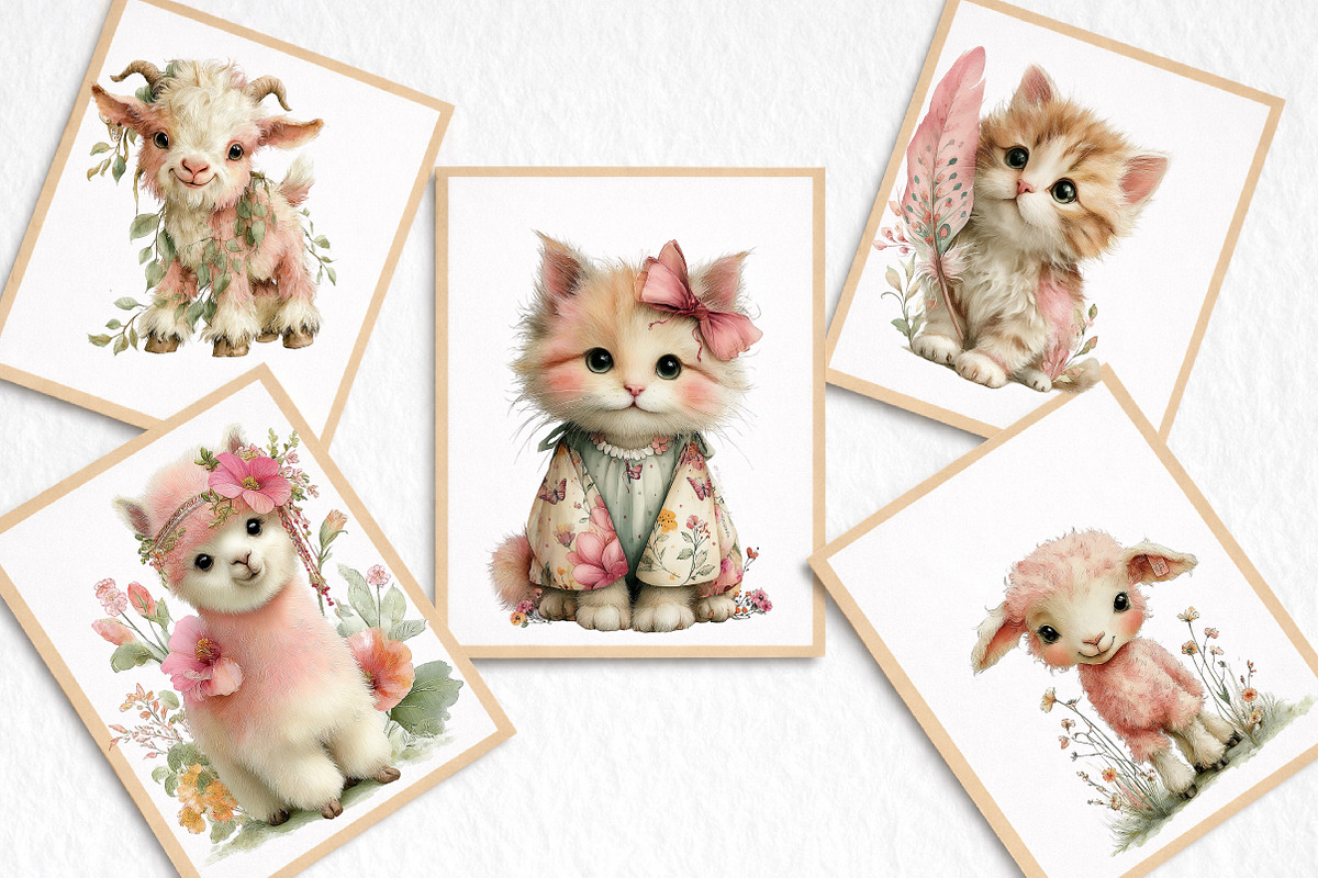 Summer Watercolor Clipart PNG, an Illustration by DreamArtGraphic (Photo 8 of 8)