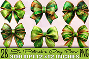 St Patrick's Day Bow Clipart Bundle., an Illustration by SVGArt (Thumbnail 1 of 7)