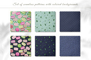 Macarons and blueberry 1, a Pattern Graphic by Yummy (Thumbnail 3 of 10)