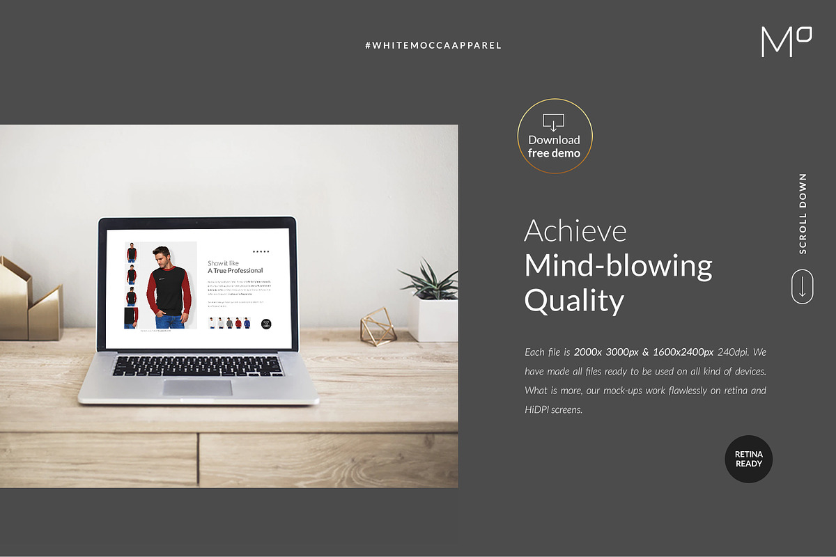 Men Sweatshirt Mockups Set FREE DEMO, a Books & Magazine Mockup by Apparel_Mockups (Photo 2 of 24)