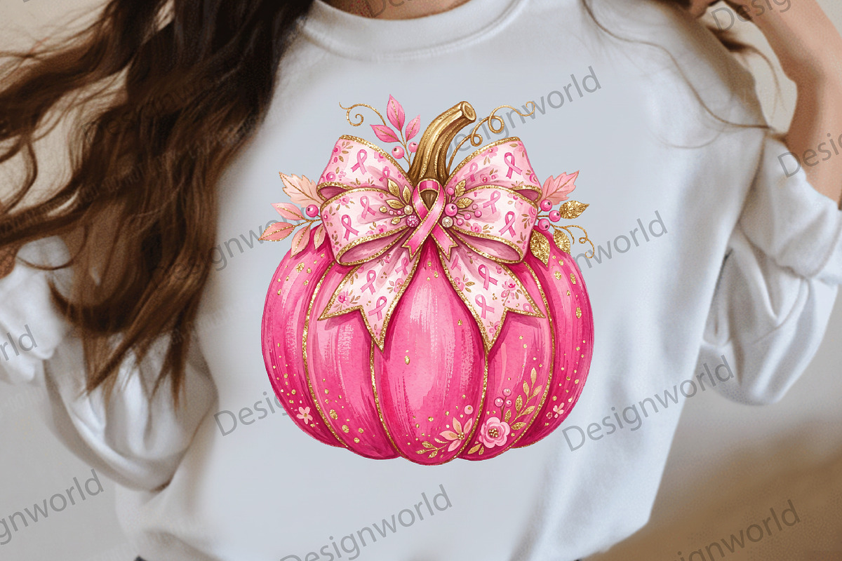 Breast Cancer Pumpkin PNG png, a Seasonal Illustration by Designworld (Photo 2 of 4)
