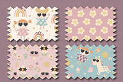 Groovy Fairy clipart & paper set, an Illustration by Poppymoondesign (Thumbnail 3 of 5)