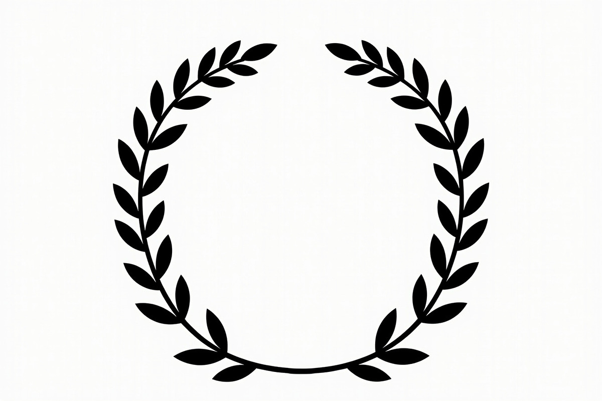 Laurel Wreath Silhouette Set, an Illustration by hafijul (Photo 7 of 9)