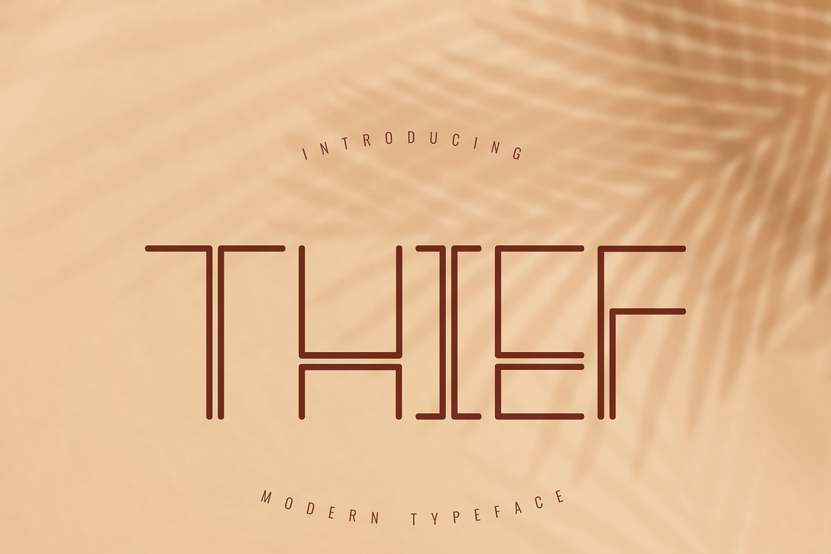 Thief Modern Typeface, a Symbol Font by infernostudio3 (Photo 1 of 10)