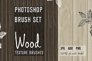 Photoshop Brush Set WOOD TEXTURE, a Brush Add-On by archibicc (Thumbnail 1 of 3)