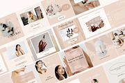 Skincare Instagram Template Canva, a Social Media Template by Deepa Template Studio (Thumbnail 3 of 15)