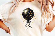 Black & Gold New Year Clipart, an Illustration by DreamCafeArt (Thumbnail 6 of 8)