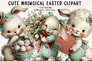 Cute Whimsical Easter Clipart Easter, an Illustration by CreationArt (Thumbnail 1 of 6)