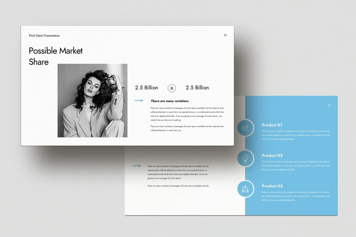 Pitch Deck Presentation Template, a Presentation Template by Fit-tee (Photo 2 of 9)