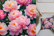 SET Beautiful Peony Flower Wild Natu, a Graphic by IrySha (Thumbnail 5 of 9)