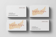 Watercolor Business Card, a Business Card Template by Graphic Origin (Thumbnail 1 of 4)