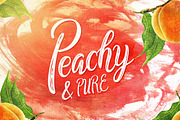 Peachy & Pure - Typeface, a Script Font by Layerform Design Co. (Thumbnail 1 of 6)