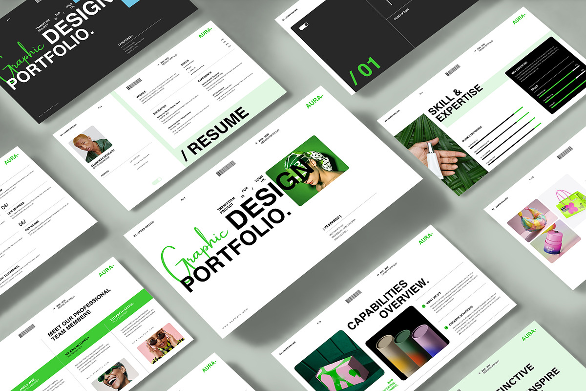 Minimal Design Portfolio Template, a Presentation Template by NorthPeak (Photo 2 of 13)
