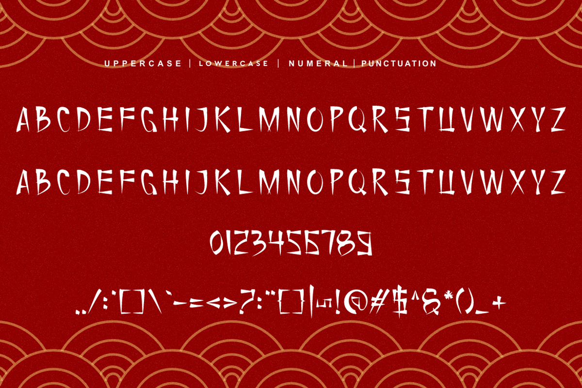 Sawuren - Chinese New Year Font, a Script Font by QR Design Studio (Photo 5 of 6)