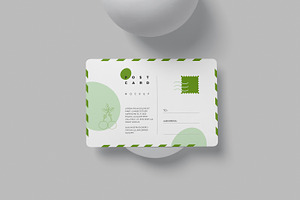 6 X 4 Inches Postcard Mockups