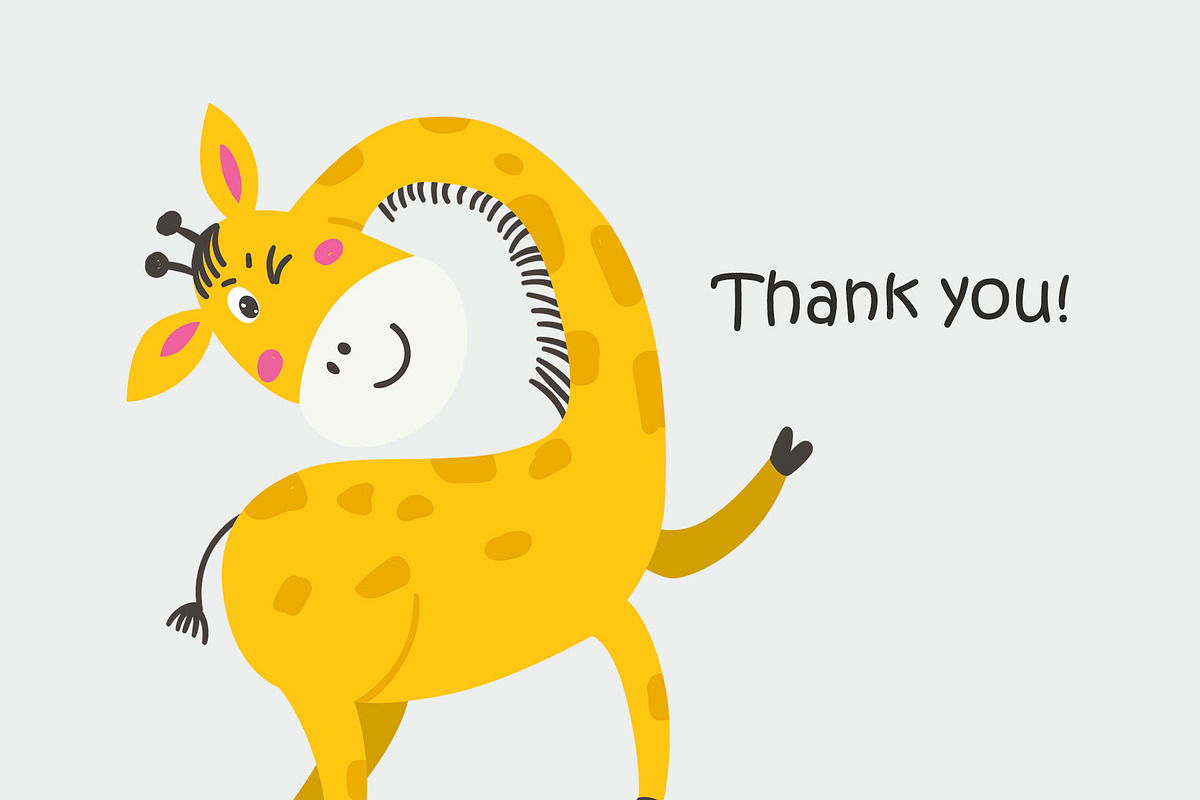 Giraffes Clipart & Pattern, a Background Graphic by Nafanya (Photo 9 of 9)