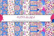 Hydrangea clipart, flower patterns, an Illustration by Artmanata (Thumbnail 6 of 18)