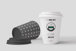 Coffe Paper Cups Mock-up 3