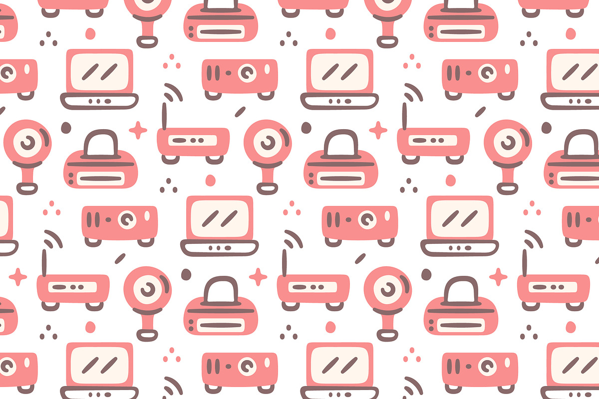 Computer Output Pattern, a Pattern Graphic by 3ab2ou