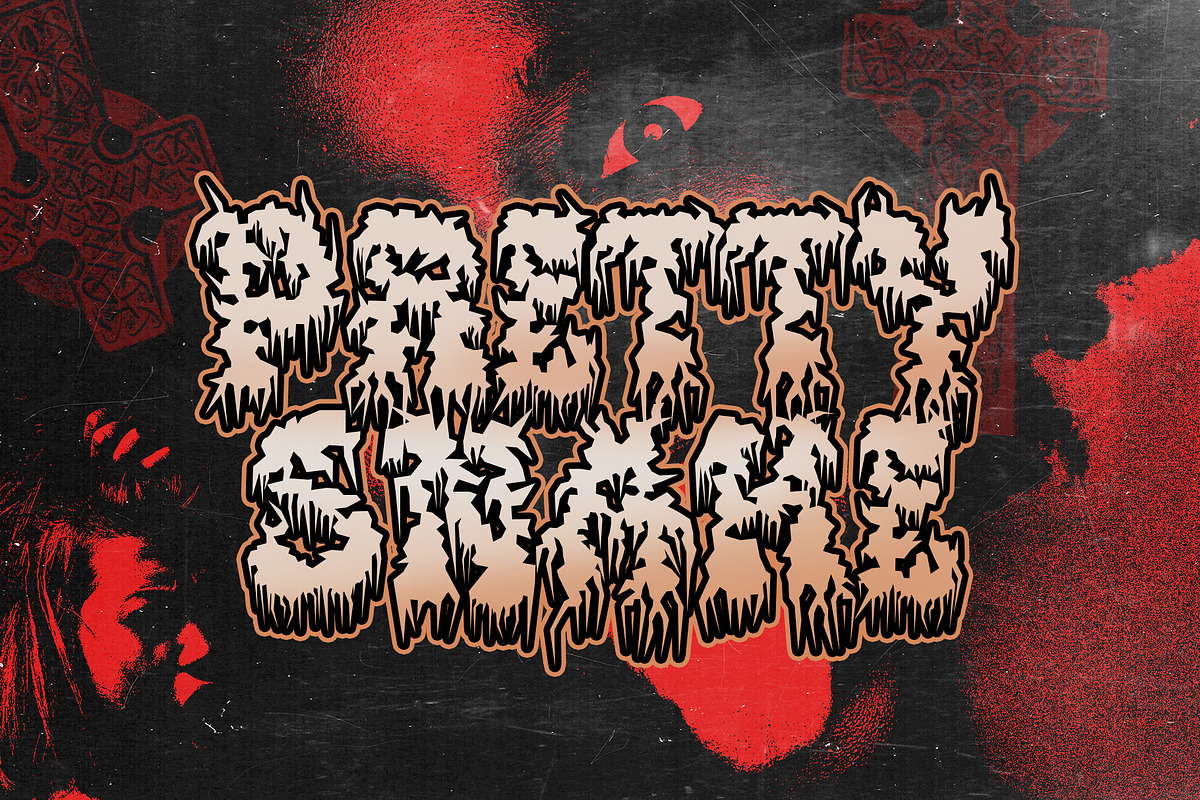 CS Cannibal – Black Metal Font, a Blackletter Font by Craft Supply Co. (Photo 7 of 8)