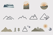 Boho Travel - 27 Logos & 45 Elements, a Work Illustration by Jake & Meg (Thumbnail 6 of 7)