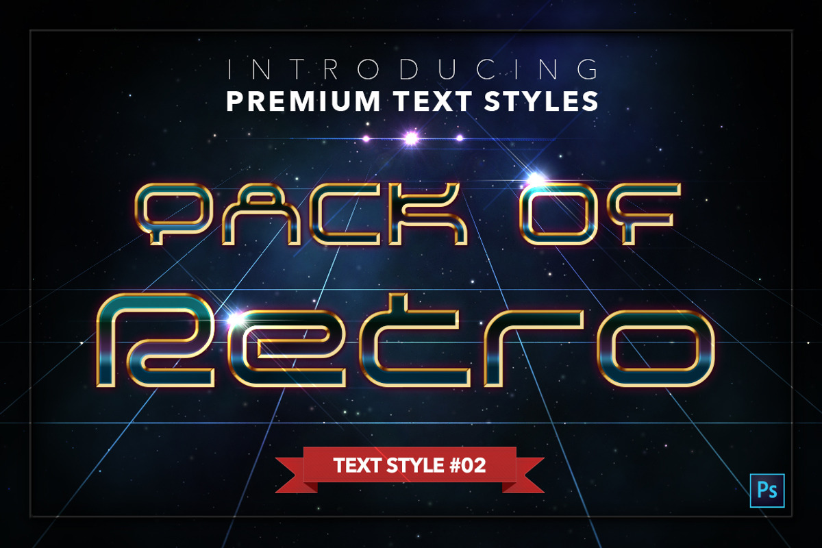Retro #1 - 20 Text Styles preview 3