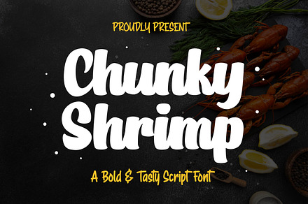 Chunky Shrimp Bold Script Font