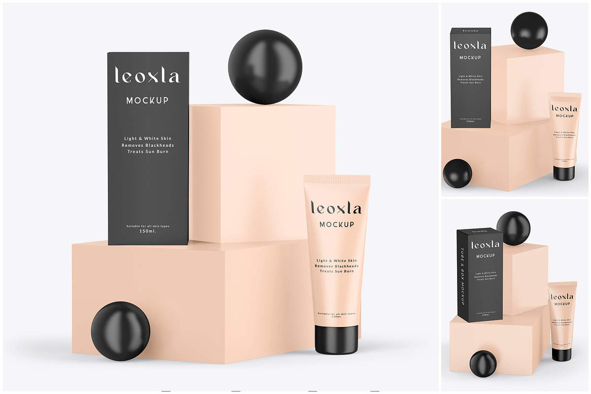 Tube & Box Mockups, a Packaging Mockup by SmokyPixels (Photo 1 of 4)