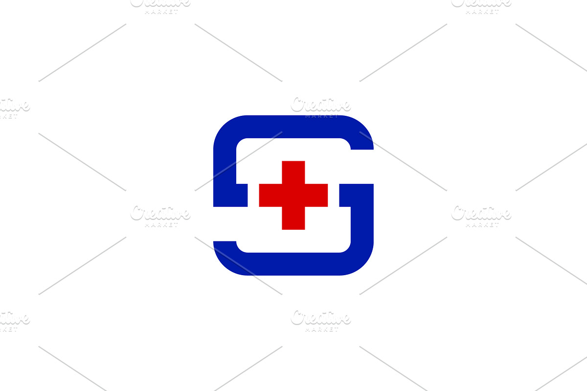 Letter S Medical Plus Logo, a Branding & Logo Template by kurostd