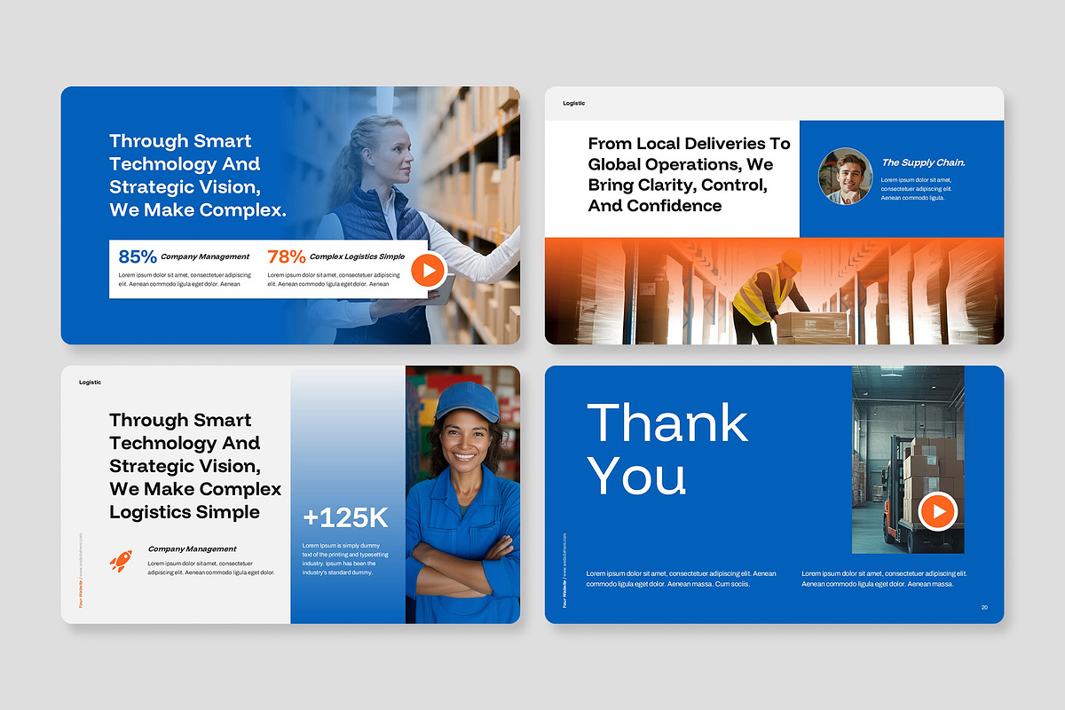 Logistic & Shipping PowerPoint, a Presentation Template by Premast (Photo 4 of 4)