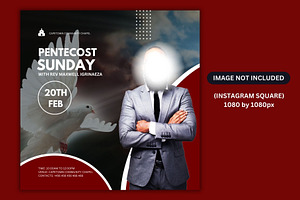 Pentecost Sunday Flyer Template, a Social Media Template by Mishek Munene