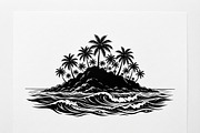 50 Tropical Palm Island Silhouette, an Empty State Illustration by Amazin_art (Thumbnail 14 of 41)