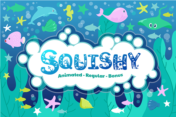 Squishy - A Fun Beach Font preview 7
