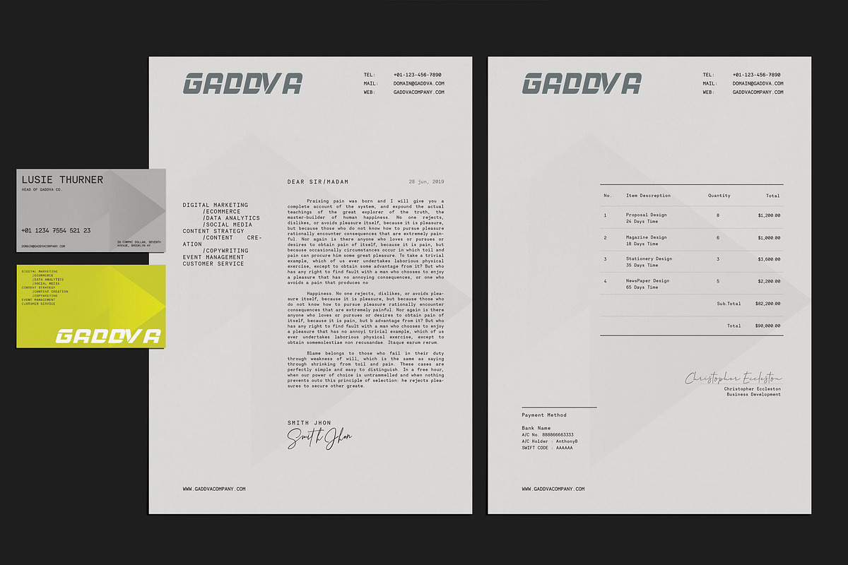 Gaddva Corporate Identity, a Stationery Template by UX-group (Photo 5 of 5)