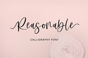 Reasonable | Handwriting Font, a Handwritten Font by Yuby Creative (Thumbnail 1 of 7)