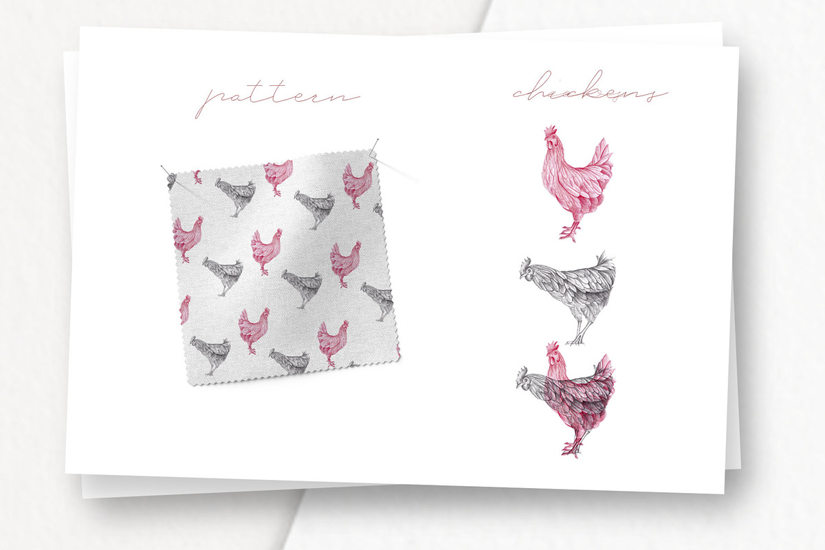 Farm Animals Illustration Pack, a Pattern Graphic by Greek fonts by nantia.co (Photo 3 of 7)