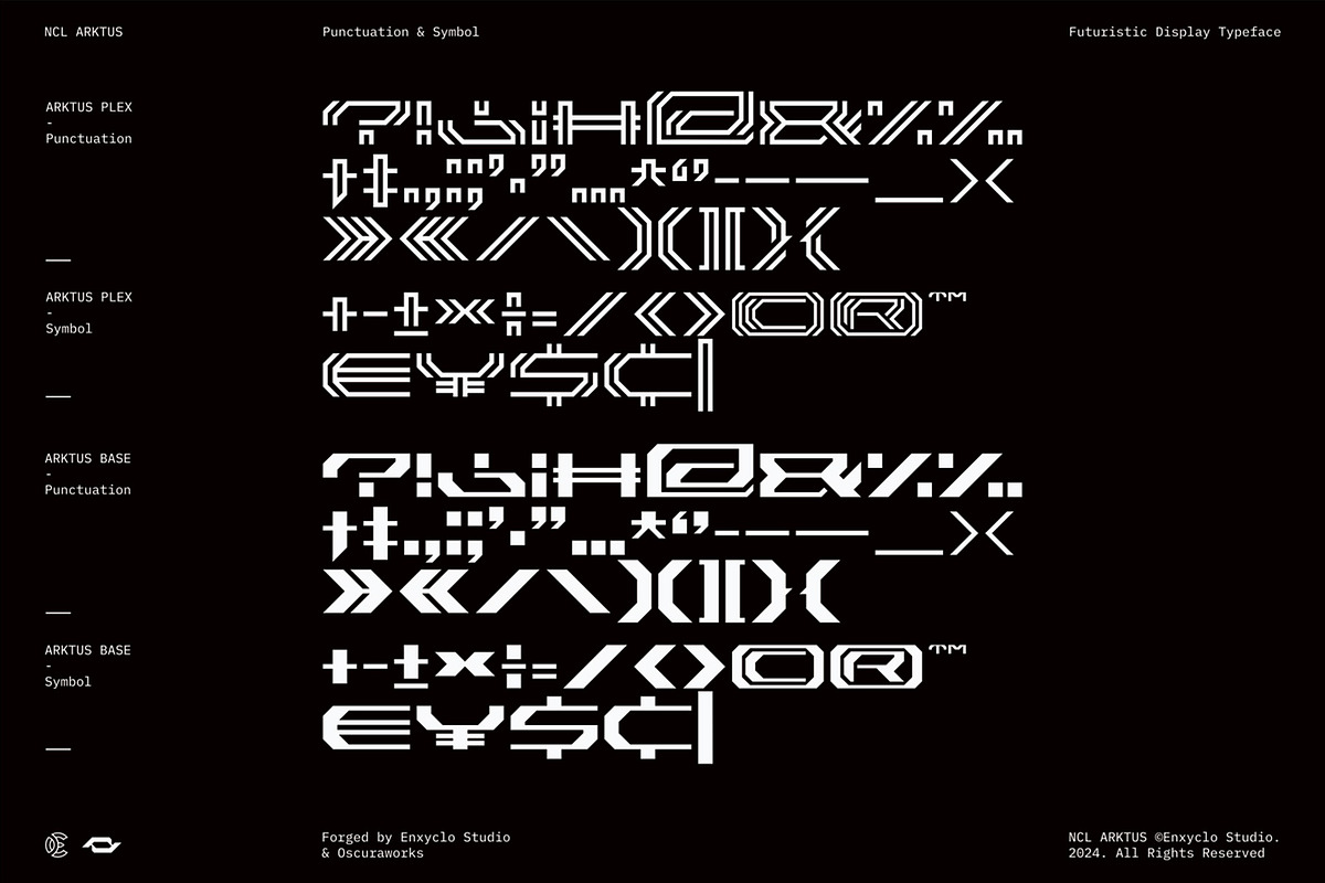 NCL Arktus Font Family, a Sans Serif Font by Enxyclo Studio (Photo 4 of 11)