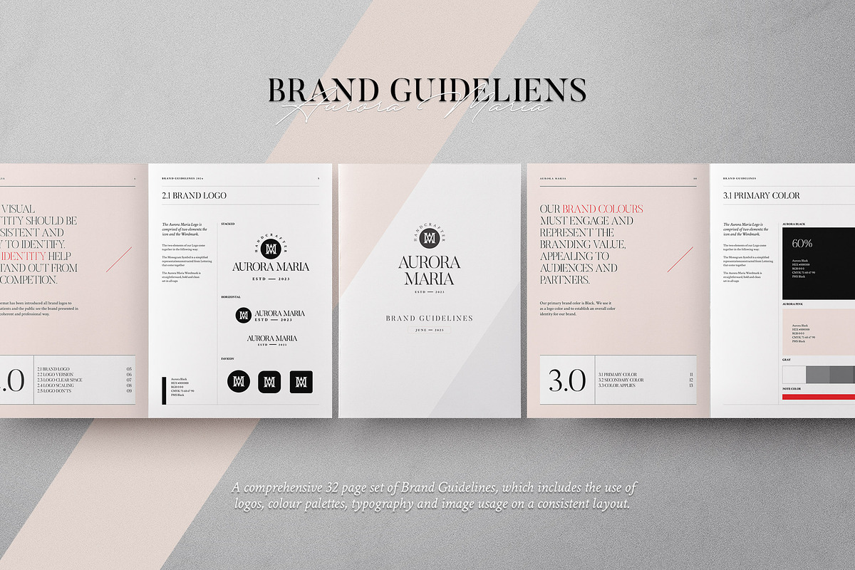 Brand Guidelines, a Brochure Template by Proonty (Photo 1 of 9)
