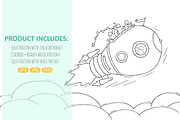 Cartoon Lamp Idea rocket, a Person Illustration by Sapunkele (Thumbnail 2 of 2)
