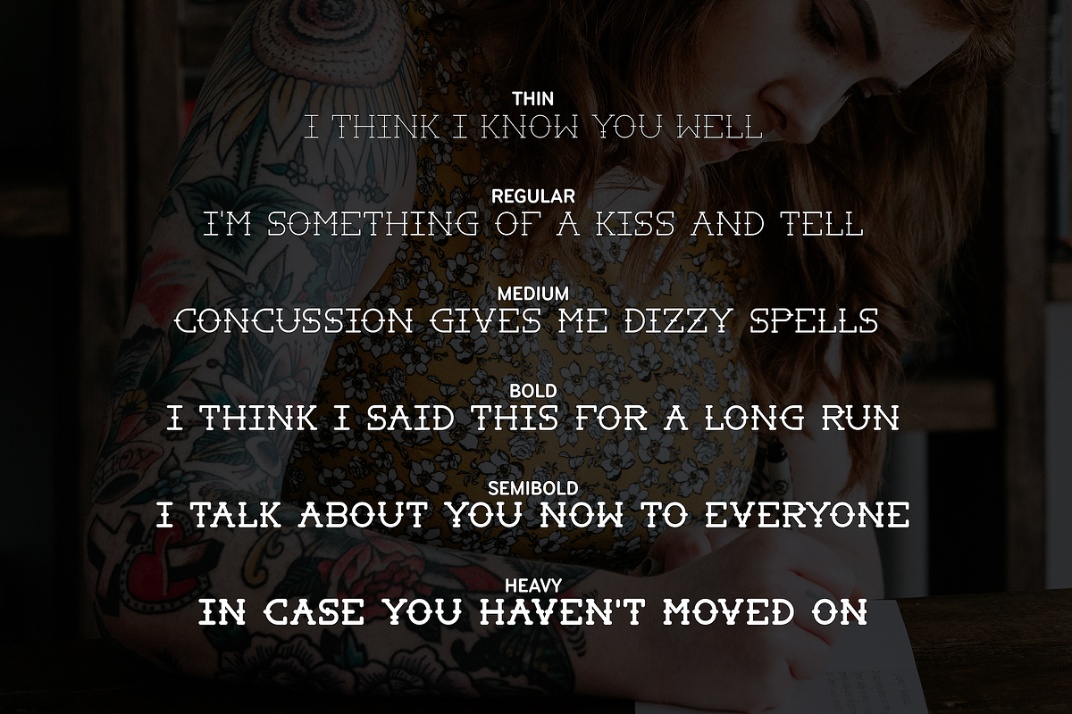 Deja Tattoo Typeface, a Font by Miles McMahon (Photo 3 of 5)