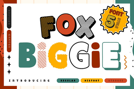 Fox Biggie Fonts 5 Style, a Handwritten Font by Fox7 By Rattana