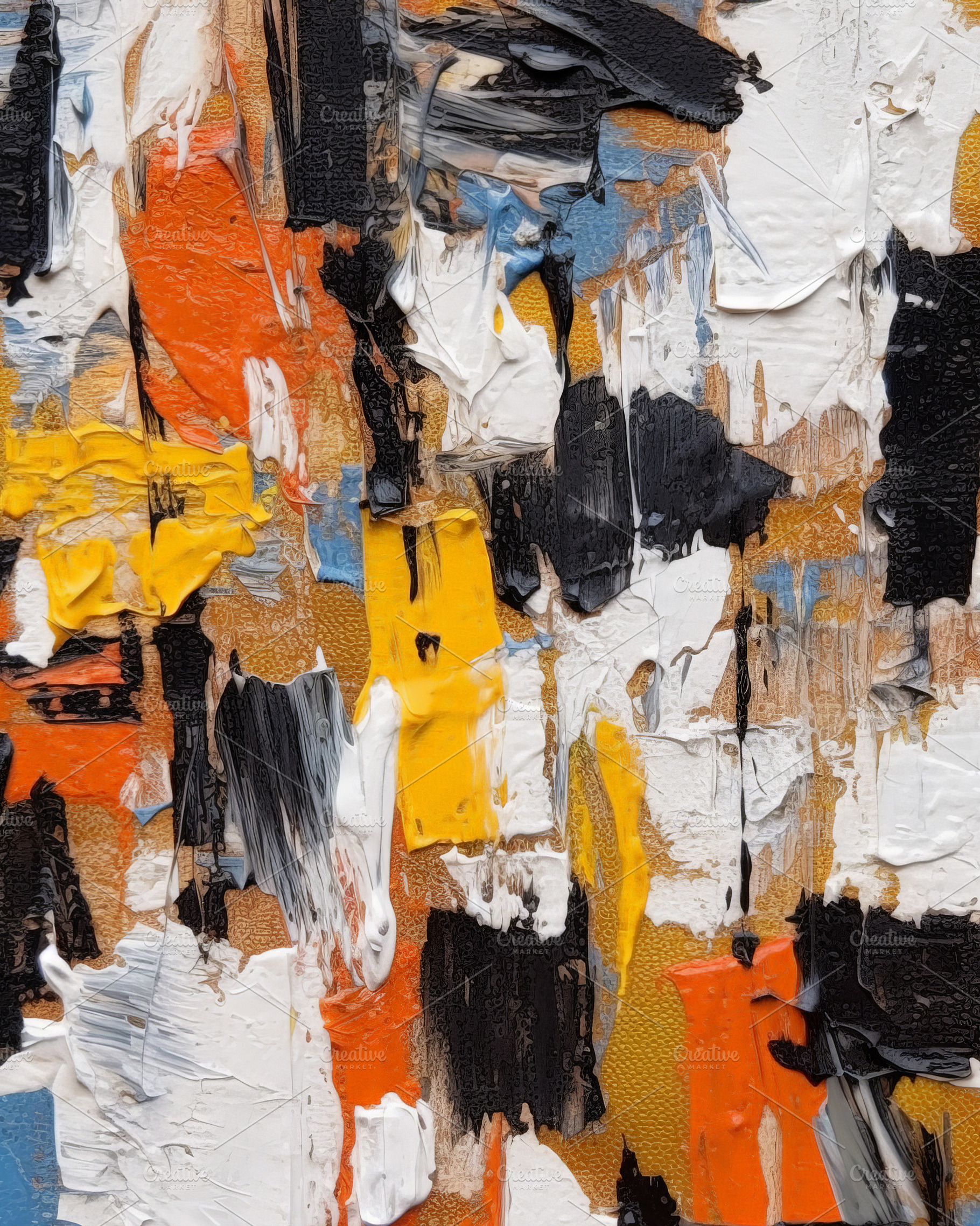 Abstract Oil Painting, an Abstract Photo by Hamza067
