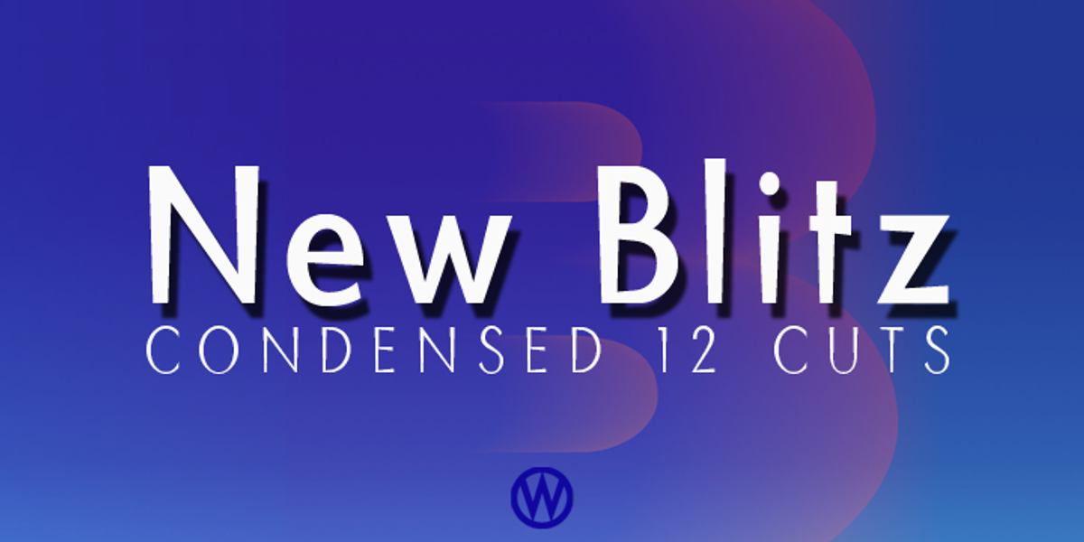 Blitz Condensed, a Sans Serif Font by Wiescher-Design (Photo 1 of 4)
