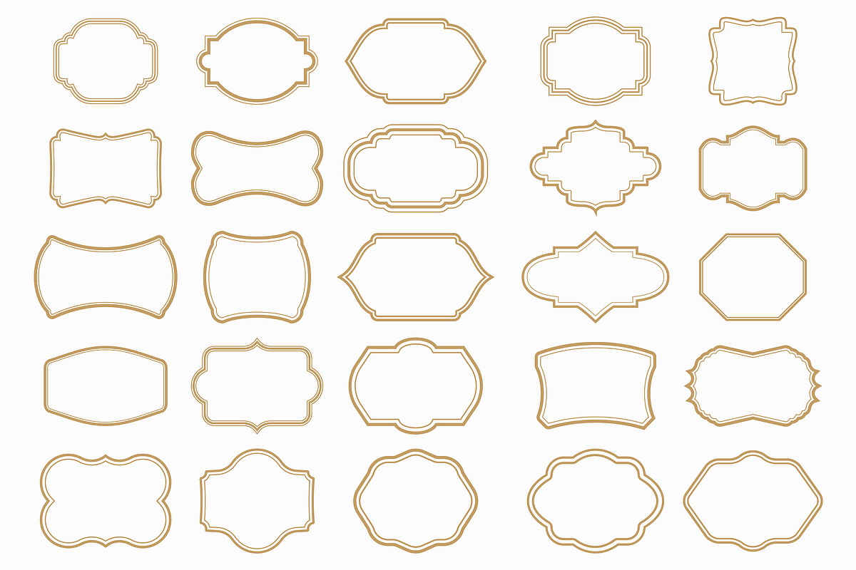 Classic Frame Label Border Bundle, a Decorative Illustration by Kusumaillustration (Photo 4 of 16)