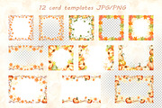 Autumn pumpkins watercolor clipart, a Decorative Illustration by susie-p-art (Thumbnail 14 of 17)