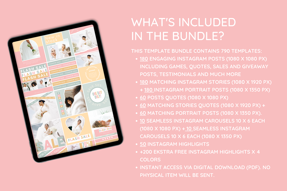 Olive Rose Instagram Template Bundle preview 8