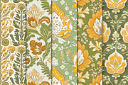 Batik Style Yellow Green Papers, a Texture Graphic by Maishop (Thumbnail 3 of 4)